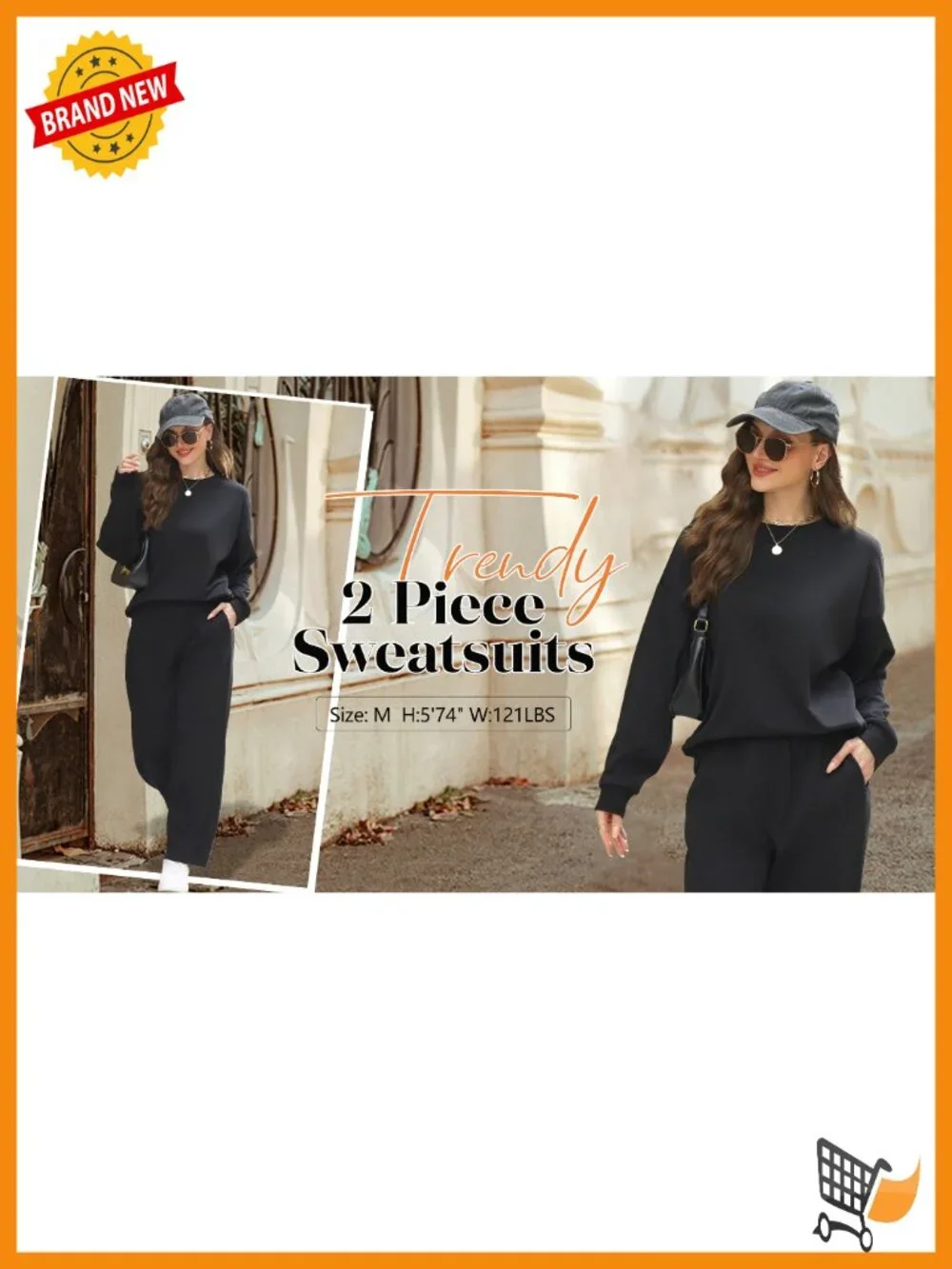 Women's 2 Piece Sweatshirt and Jogger Set Casual Lounge Outfit